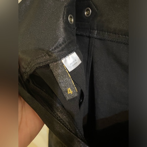 H&M goth punk faux leather high waist mini skirt - Picture 5 of 6